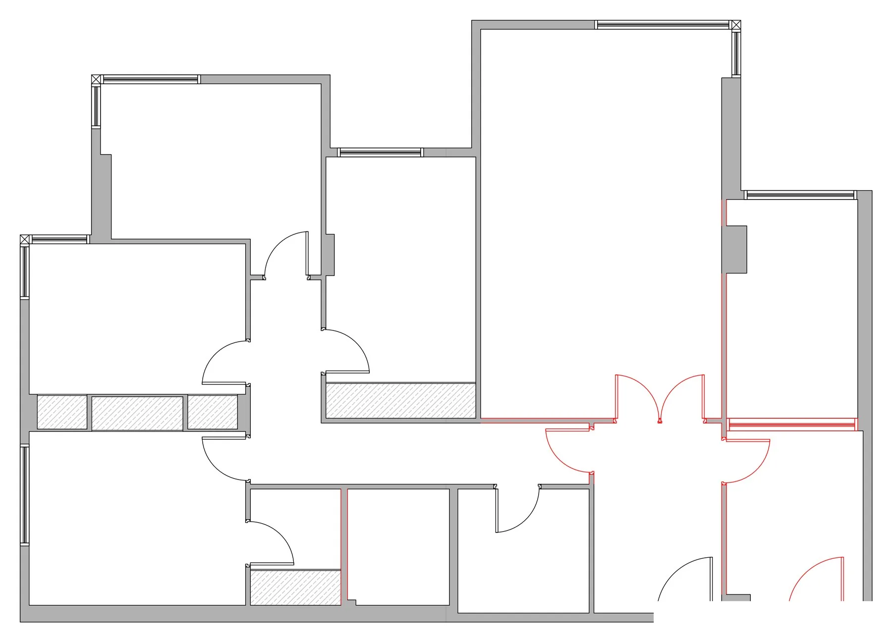 Plano del estado previo de la vivienda