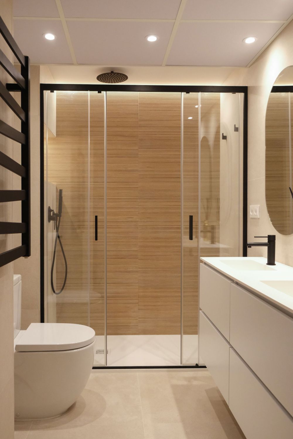 reforma baño madera